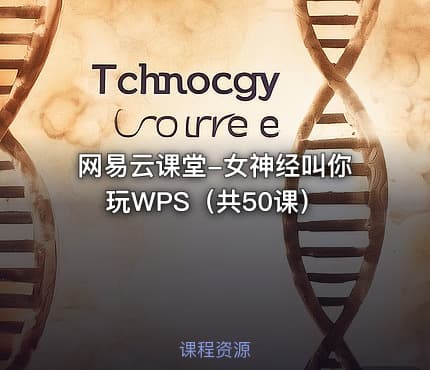 网易云课堂-女神经叫你玩WPS（共50课）