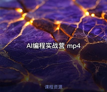 AI编程实战营 mp4