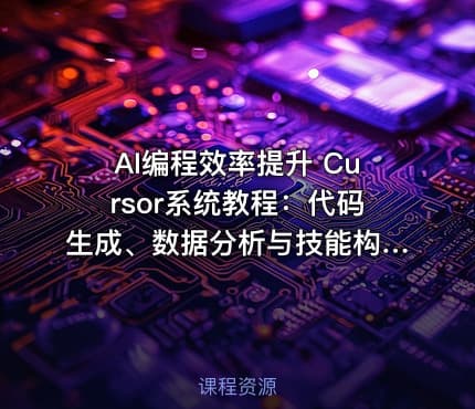AI编程效率提升 Cursor系统教程：代码生成、数据分析与技能构建全方位教学【1GB】