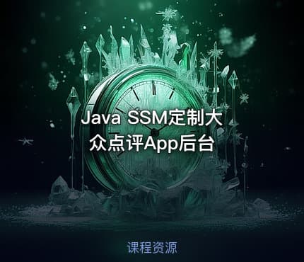 Java SSM定制大众点评App后台