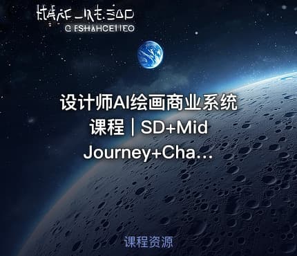 设计师AI绘画商业系统课程 | SD+MidJourney+ChatGPT全工具实战教程