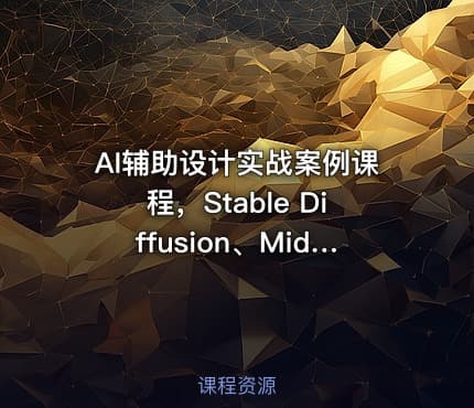 AI辅助设计实战案例课程，Stable Diffusion、Midjourney及PS协作技巧实操教学，掌握前沿AI辅助设计技术