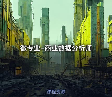 微专业-商业数据分析师