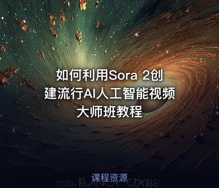 如何利用Sora 2创建流行AI人工智能视频大师班教程