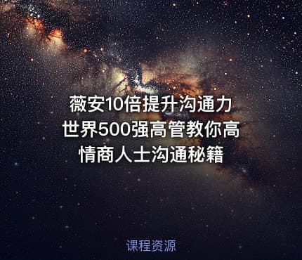 薇安10倍提升沟通力 世界500强高管教你高情商人士沟通秘籍