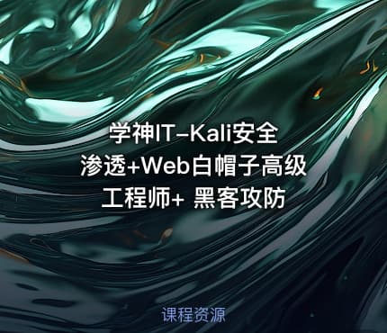 学神IT-Kali安全渗透+Web白帽子高级工程师+ 黑客攻防