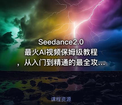 Seedance2.0最火AI视频保姆级教程，从入门到精通的最全攻略