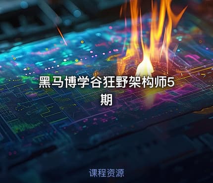 黑马博学谷狂野架构师5期