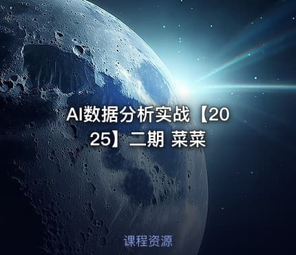 AI数据分析实战【2025】二期 菜菜