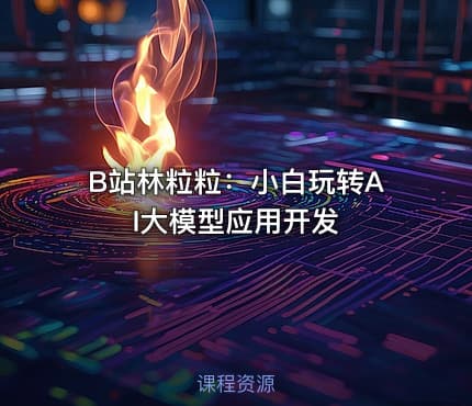 B站林粒粒：小白玩转AI大模型应用开发