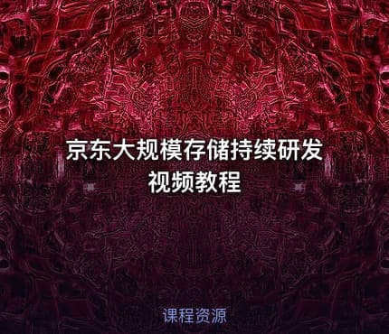 京东大规模存储持续研发视频教程