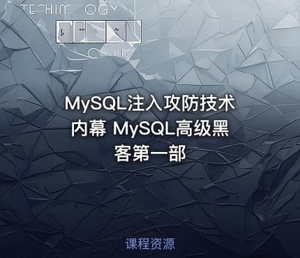 MySQL注入攻防技术内幕 MySQL高级黑客第一部