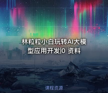 林粒粒小白玩转AI大模型应用开发|0 资料