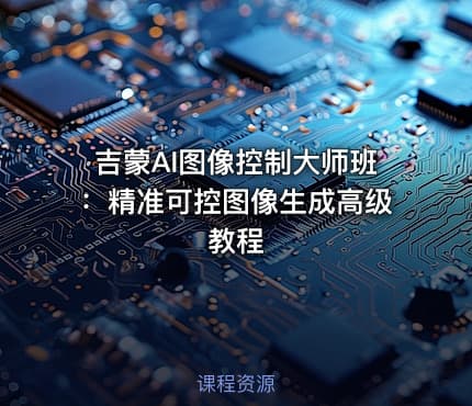 吉蒙AI图像控制大师班：精准可控图像生成高级教程