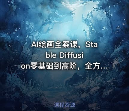 AI绘画全案课，Stable Diffusion零基础到高阶，全方位掌握AIGC视觉生成技能 IT教程吧