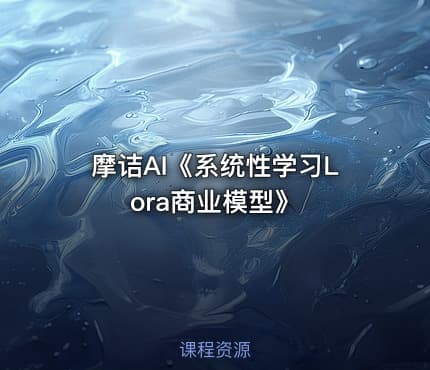 摩诘AI《系统性学习Lora商业模型》