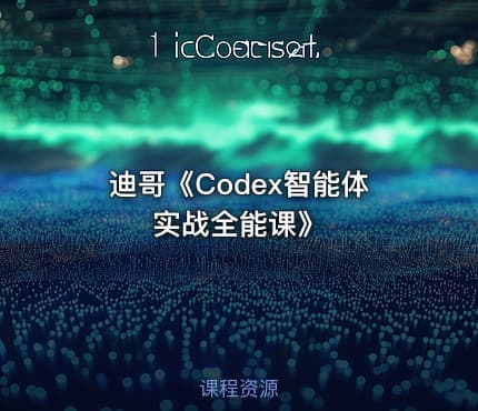 迪哥《Codex智能体实战全能课》