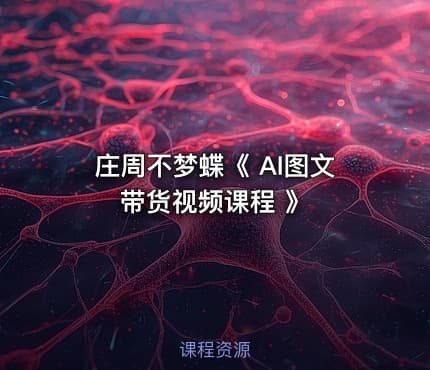 庄周不梦蝶《 AI图文带货视频课程 》