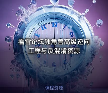 看雪论坛独角兽高级逆向工程与反混淆资源