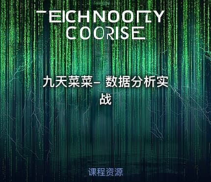 九天菜菜- 数据分析实战