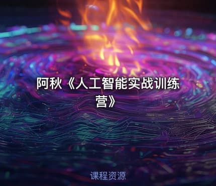 阿秋《人工智能实战训练营》