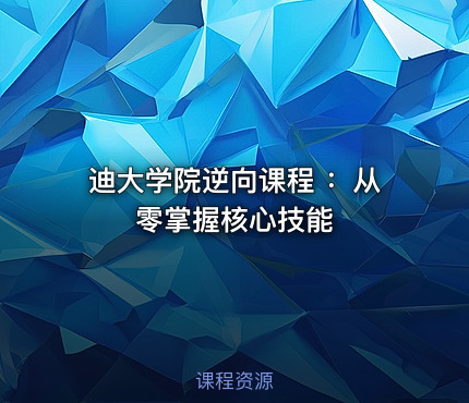 迪大学院逆向课程 ：从零掌握核心技能