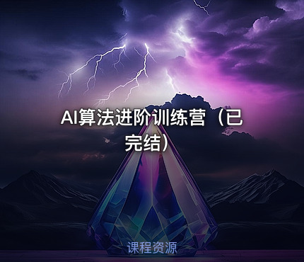 AI算法进阶训练营（已完结）