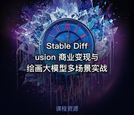 Stable Diffusion 商业变现与绘画大模型多场景实战