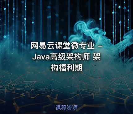 网易云课堂微专业 - Java高级架构师 架构福利期