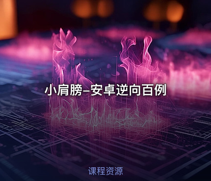 小肩膀-安卓逆向百例