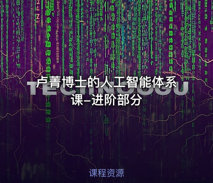 卢菁博士的人工智能体系课-进阶部分