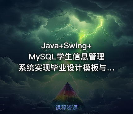 Java+Swing+MySQL学生信息管理系统实现毕业设计模板与指导思路——含源码与课件