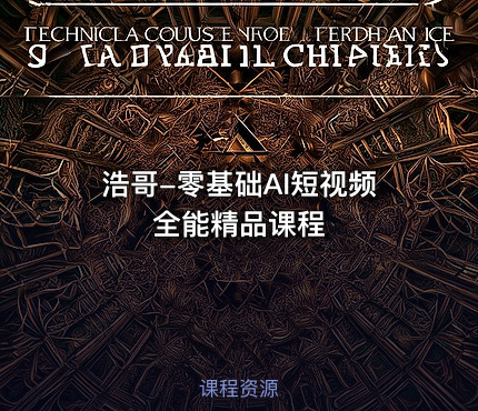 浩哥-零基础AI短视频全能精品课程