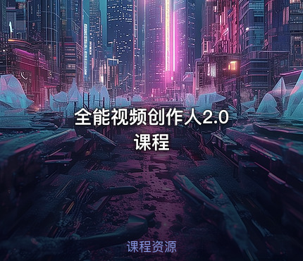全能视频创作人2.0 课程
