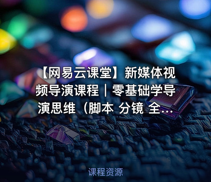 【网易云课堂】新媒体视频导演课程｜零基础学导演思维（脚本 分镜 全流程+实战案例）