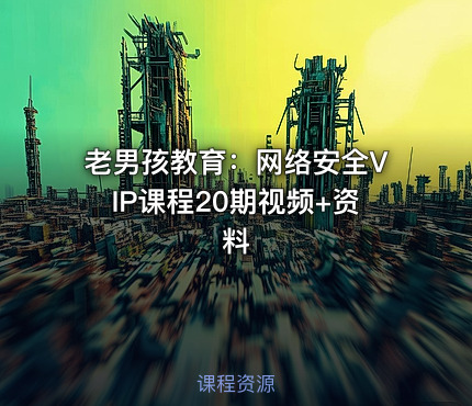 老男孩教育：网络安全VIP课程20期视频+资料
