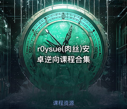r0ysue(肉丝)安卓逆向课程合集