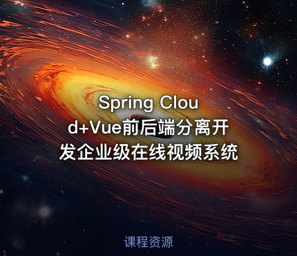 Spring Cloud+Vue前后端分离开发企业级在线视频系统