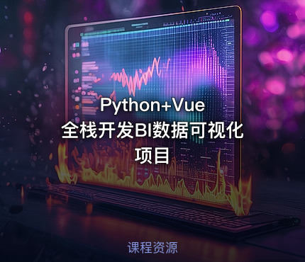 Python+Vue 全栈开发BI数据可视化项目