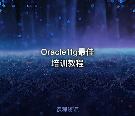 Oracle11g最佳培训教程