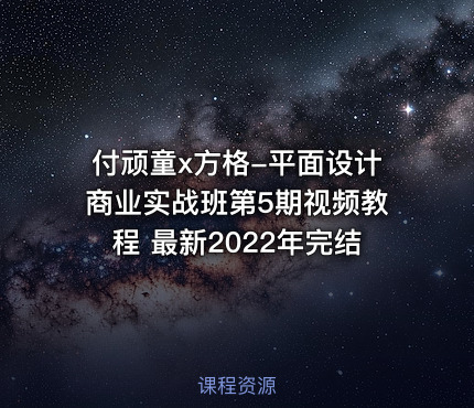 付顽童x方格-平面设计商业实战班第5期视频教程 最新2022年完结
