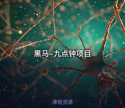 黑马-九点钟项目