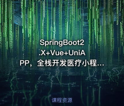 SpringBoot2.X+Vue+UniAPP，全栈开发医疗小程序无密分享 - IT网课学习吧