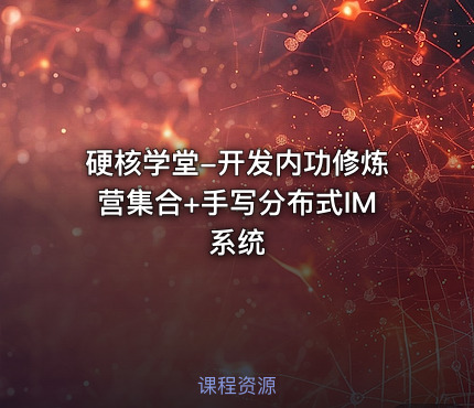 硬核学堂-开发内功修炼营集合+手写分布式IM系统